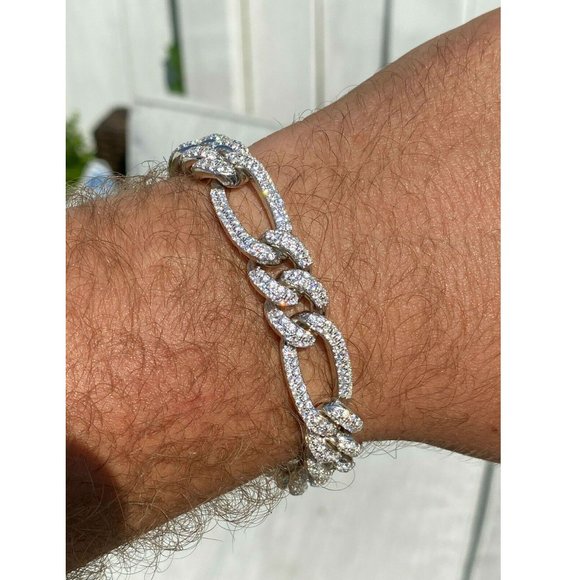 Harlembling Heavy Iced 14mm Custom Figaro Bracelet